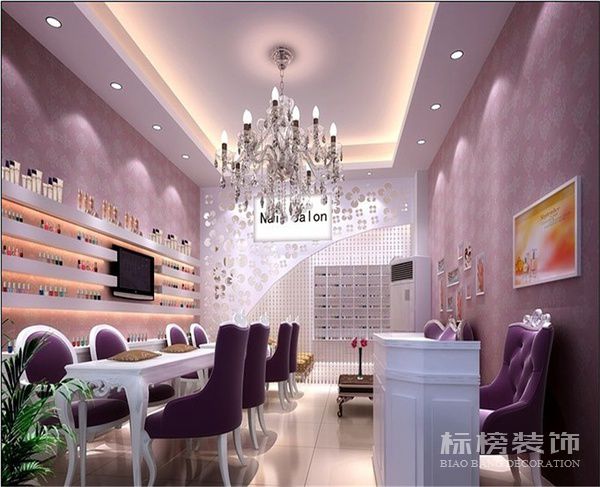 深圳美甲店墙面装饰怎么做？